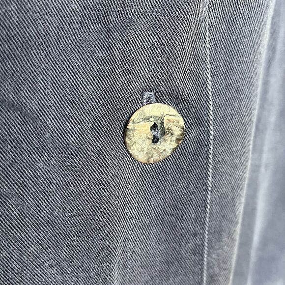 Bryn Walker Button Up Tunic Top Blue Womens Small Long Sleeve Lagenlook - Picture 8 of 14